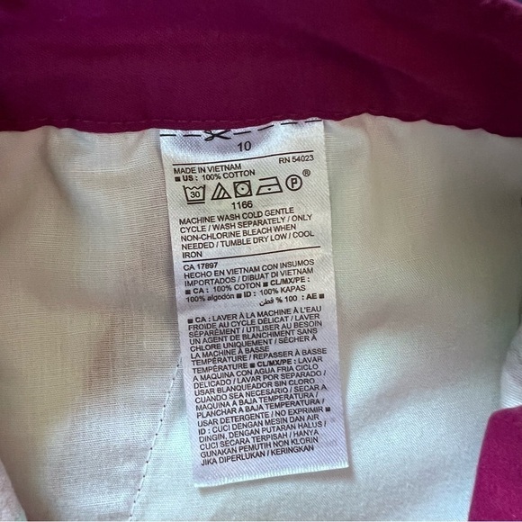 NWT Old Navy purple tropical print everyday short size 10 - Picture 5 of 9